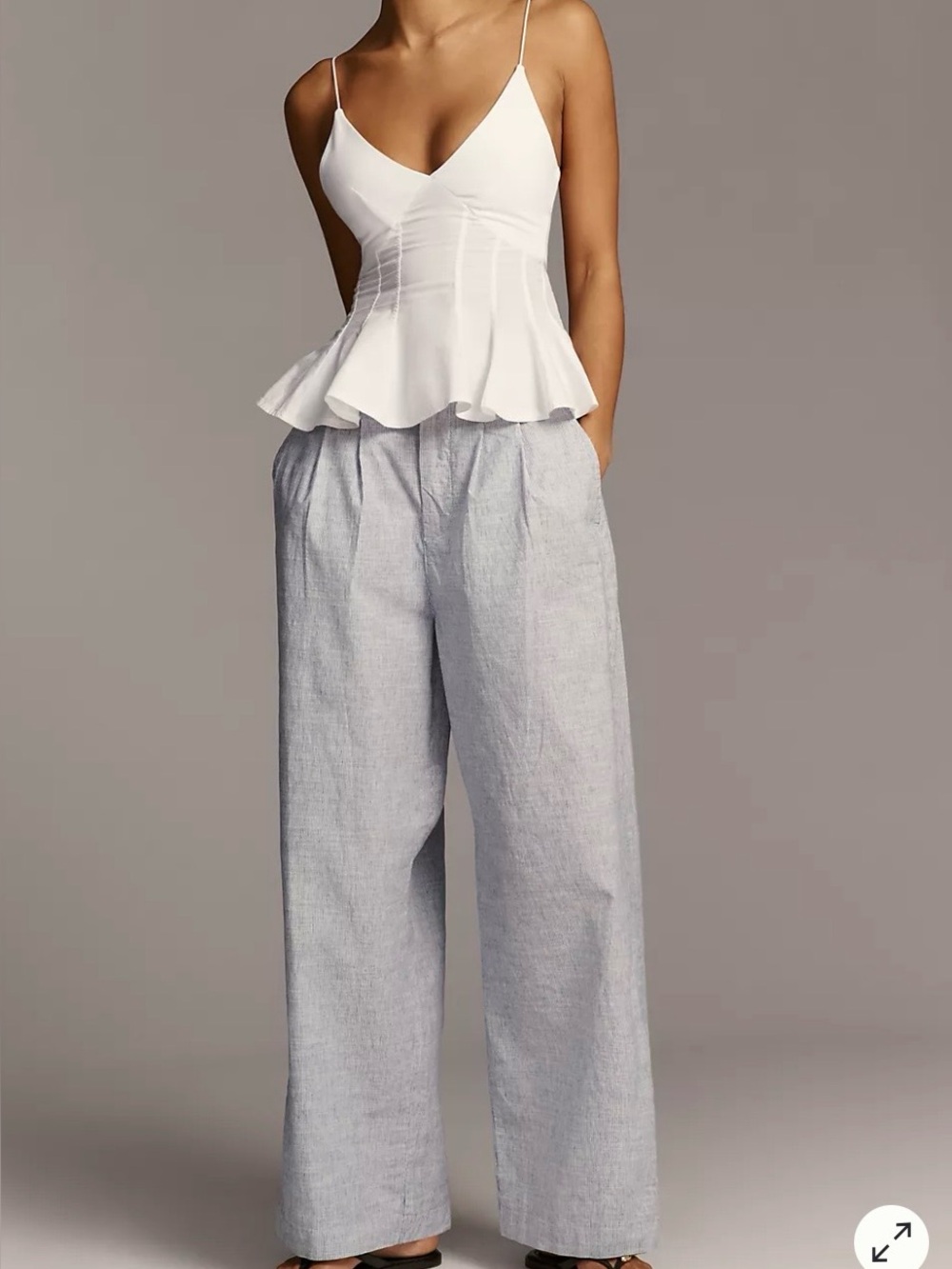Anthropologie Maeve Provence Relaxed Pleated Pants